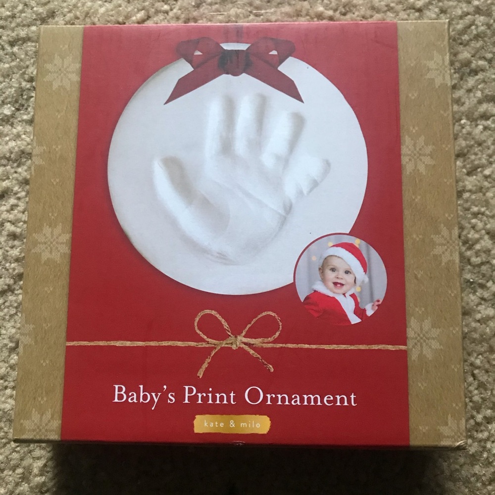 Kate & Milo Baby’s print ornament kit-Circle